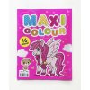 Maxi Colour 978-83-7772-786-7 Omaľovánka A4 + 16 nálepiek ružová