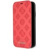Guess puzdro knižka Apple iPhone XR GUFLI61PELRE Debossed červen