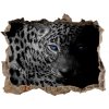 Díra 3D foto tapeta nálepka Leopard 95x64 cm