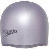 Speedo Plain Moulded - silikónová čiapka na plávanie pre dospelých Farba: Sivá