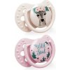 LOVI Dynamický utišujúci cumlík 3-6 m 2 ks Wild soul holka