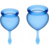 Satisfyer Feel Good menštruačné kalíšky set Dark Blue 15 ml + 20 ml