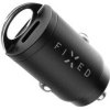 Adaptér do auta FIXED 2x USB-C PD, 30W (FIXCC30M-CC-BK) čierny