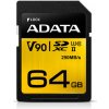 ADATA Adata/SDXC/64GB/UHS-II U3 / Class 10 ASDX64GUII3CL10-C