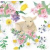 TaT servítky Lamb in Flowers 33x33cm