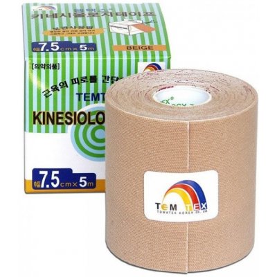 Temtex Kinesio tape Classic tejpovacia páska béžová 1 kus 7,5cm x 5m