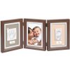 Baby Art Drevený rámček pre odtlačok My Baby Touch Double Brown