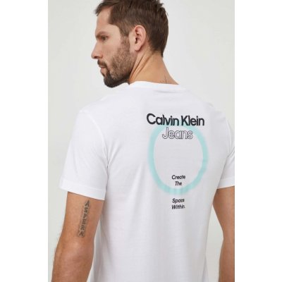 Calvin Klein Jeans pánske tričko biele