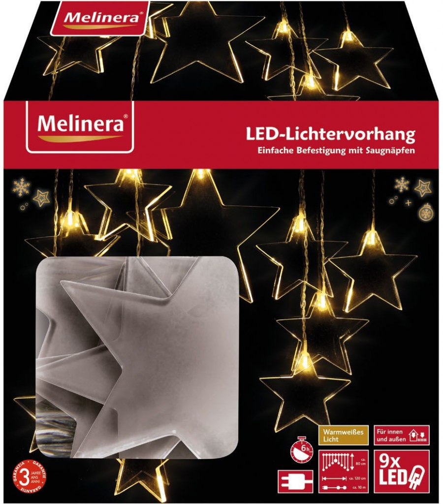 MELINERA® LED svetelný záves, teplé biele svetlo od 8,99 € - Heureka.sk