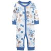 CARTER'S Overal bez nožičiek na cvoky Sleep&Play Blue Palm chlapec NB/vel. 56