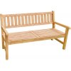 Záhradná lavica drevená RADOST 120 x 53 x 92 cm gaštan