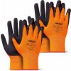 AMIO Polyesterové ochranné rukavice potiahnuté latexovou penou veľkosť 11 trieda 2132X 2ks