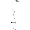 Ravak Termo - Sprchový set s termostatom, 20 cm, 5 prúdov, chróm X070058