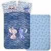 Detská posteľná bielizeň do postieľky 100x135 Lilo Stitch, modrá