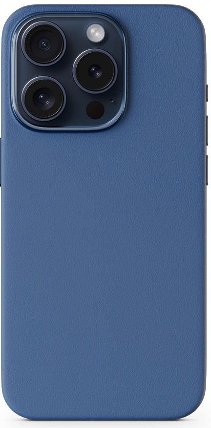 Epico Mag+ Leather Case iPhone 15 modré