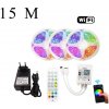 WIFI RGB LED set s diaľkovým ovládaním, 15 m