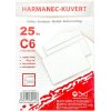 Harmanec-Kuvert Poštové obálky C6 samolepiace, 25 ks