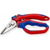 KNIPEX KNIPEX 95 05 20 SB Uhlové elektrikárske nožnice 160mm, multikomponentné rukoväťe vystužené sklenenými vláknami