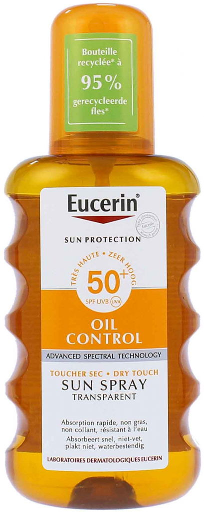 Eucerin transparentný sprej na opaľovanie Dry Touch SPF50 200 ml od 19,31 €  - Heureka.sk