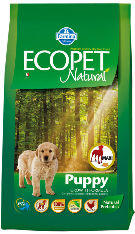 Ecoped Natural Dog Puppy Maxi 12 kg + 2 kg