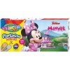 Colorino Kids farebná plastelína 12 farieb zlatá a strieborná Minnie
