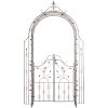 Garden-Shop Pergola na popínavé rastliny GS22232 s bránkou - Bronzová