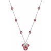 Disney Krásny strieborný náhrdelník Minnie Mouse s kryštálmi NS00045SRUL-157.CS