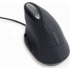 GEMBIRD myš MUS-ERGO-03, Vertikální - Ergonomická, drátová USB, podsvícená, šedá