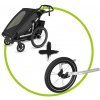 Akčný set Thule Chariot Sport 2 single Black + Thule Chariot jogging Kit Single