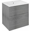 SAPHO - CIRASA umývadlová skrinka 59,2x64x46cm, dub strieborný CR601-1111