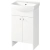 Kúpeľňová skrinka s umývadlom Cersanit Bianco Cersania New 50 S509-039-DSM