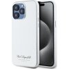 Karl Lagerfeld Grained PU Hotel RSG Zadný kryt pre iPhone 15 Pro Max Grey