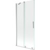 MEXEN/S - Velar Dvojkrídlová posuvná vaňová zástena 95 x 150 cm, transparent, chróm 896-095-000-01-01