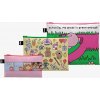 Loqi taštičky na zips 3 ks Rosie Pink Collection