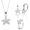 Olivie sada strieborných šperkov HVIEZDICE 7725