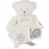 Doudou Darčeková sada Plyšový medvedík s dečkou šedý