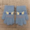 Bow detské zateplené modré rukavice