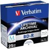 BD R BluRay disk, archivačný, potlačiteľný, M DISC, 25GB, 4x, 1 ks, klasický obal, VERBATIM