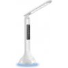 LED Stolová lampa s displejom (kalendár, dátum, čas, teplota), 4W, 250lm, biela | Avide