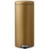 Pedálový odpadkový kôš NEWICON 30 l, teplo mosadzná, oceľ, Brabantia