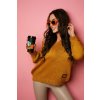 Fashionweek Dámsky štýlový pletený sveter NB3707 Farba: horčicovú, Veľkosť: Universal