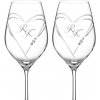 Dekorant Svadobné poháre na biele víno Aphrodite s krystaly Swarovski 360ml 2KS VARIANTA 2