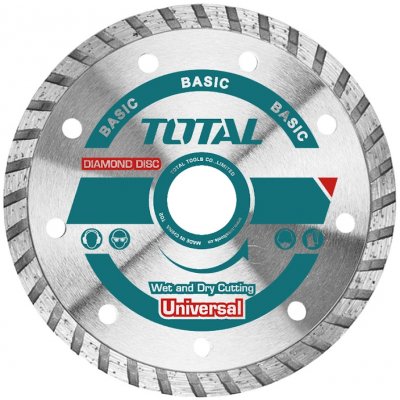 Total Kotúč diamantový rezný turbo 115 × 22,2 mm TAC2131153