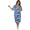 Wandeng Dámske letné šaty WENDY Farba: Modrá, Veľkosť: 4XL-5XL Modrá