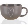 BANQUET Hrnček keramický jumbo HEART hnedý 730 ml