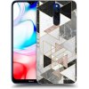 Picasee silikónový čierny obal pre Xiaomi Redmi 8 - Light geometry