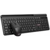 C-TECH klávesnice s myší WLKMC-05B, Bezdrátový set 2.4GHz, CZ, Černá