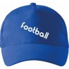 FOOTBALL nápis šikmo - Šiltovka 5P - Univerzálna veľkosť ( Kráľovská modrá )