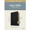 KJV Large Print Thinline Reference Bible, Filament Enabled Edition (Red Letter, Genuine Leather, Black, Indexed)