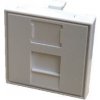 DATACOM Modul 45x45mm do parapetnej lišty s clonkou biely